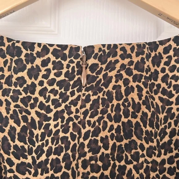 J Crew Leopard/Cheetah/Animal Print Sleeveless Dress - Picture 6 of 6